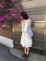 ノベールポルカドットフリルスカート(2color)