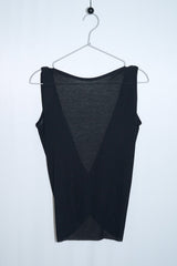 Dual-Way Layered Wrap Top (Black)