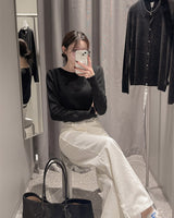Wide cotton pants