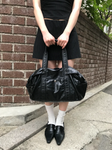 ビッグレザー ショルダークロスバッグ