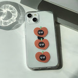 アップルキャットフォーンケーススマホグリップセット