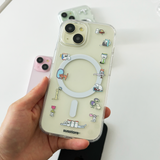 [MagSafe phone case] Color distorted cat phone case