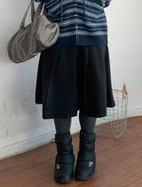 Ankbo Banding Pleated Midi Skirt