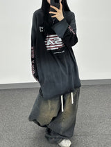 USA dirty painting long sleeve