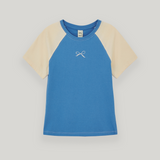 Blue/Beige Raglan T-Shirt