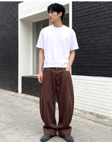 Men's Cotton Short Sleeve Real Crop Tee White
