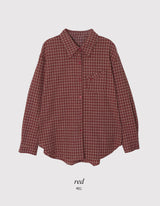 #Classic Unique Pocket Check Overfit Shirt (3color)