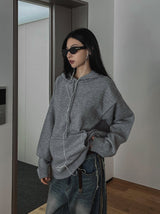 Ber Oversized Knitwear Hoodie