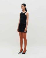 In&Out Sleeveless Dress _ BLACK