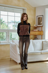 IRIS TOP / BROWN