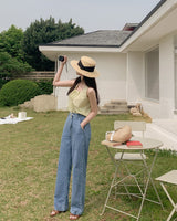 【MADE】Wide denim pants