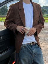 Dear Suede Blazer M L (2 Colors)