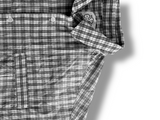 BiBi WASHING CHECKERED HALF-SHIRT