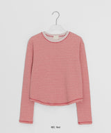 Muyan Dot Stripe Long Sleeve Tee