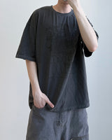 土ロウピグメントショートスリーブTシャツ