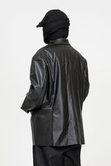Forem One Button Leather Jacket