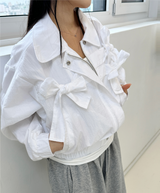 BOW DETAIL WIND JUMPER♥