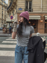 [U-BASIC] Say Angora Brushed Turtleneck S/S