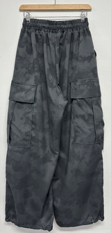 MARBLE WASHING TWO PINTUCK CARGO PANTS ❤🖤🩶🤍3COLOR