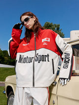 ビンテージエンブロイダードレーシングコーチジャケット