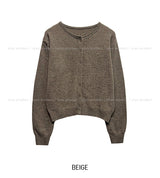 Socky Round Knit Cardigan