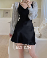 【MADE】Satin mini dress