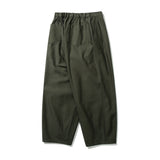 Back Satin Long Balloon Pants (Khaki)