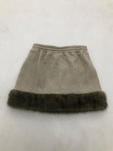 Soft Fur Brown Sweat Skirt