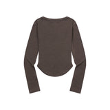 MARIEL SQUARE NECK CROP T (6Color)