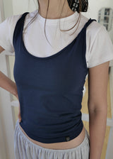 3-way Twist Sleeveless Top_Navy