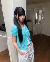 Meku Knit Short-Sleeve Cardigan