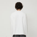 MAN エッセンシャルロングスリーブT WHITE