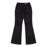 Cargo Pintuck Bootcut Pants (Black) F25QD887
