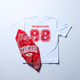 オクトパスフットボールTシャツ×バンダナ（レッド）