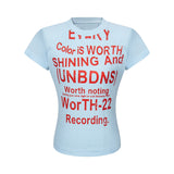 Thalia Bold Lettering Slim T-Shirt