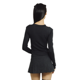 VALENTINE TIE-TOP  [CHARCOAL]