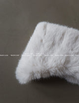 a mink fur headband