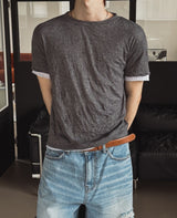 イーブン リンクル レイヤード ショートスリーブ Tシャツ