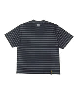STRIPE SHORT SLEEVES CHARCOAL