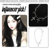 [Celeb pick] Cross Cupid Necklace [Cross ver.2]