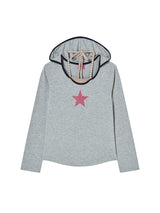 STRING TIED L/S GREY
