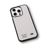 ホリデーガラスバンパーケース(matte / light silver)
