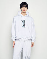 25FW AC BEAR STATUE OF LIBERTY HOODIE MELANGE