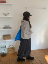 Hillger Brushed Dot Long Skirt