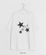 [unisex] Yuuji Star Printing Dot Short Sleeve Tee