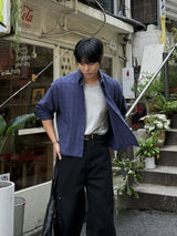 Mile cropped long-sleeve shirt