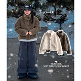 Tsugin' High neck soft wool coat jacket