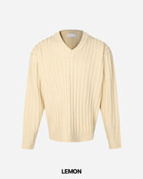 Frame V-neck Crop Knit