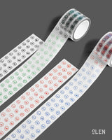 PET Doodle Number Kiss Cut Tape (2Colors)