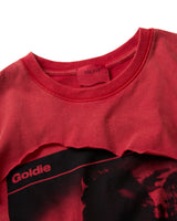 イリュージョン レッド ディストレスト Tシャツ
